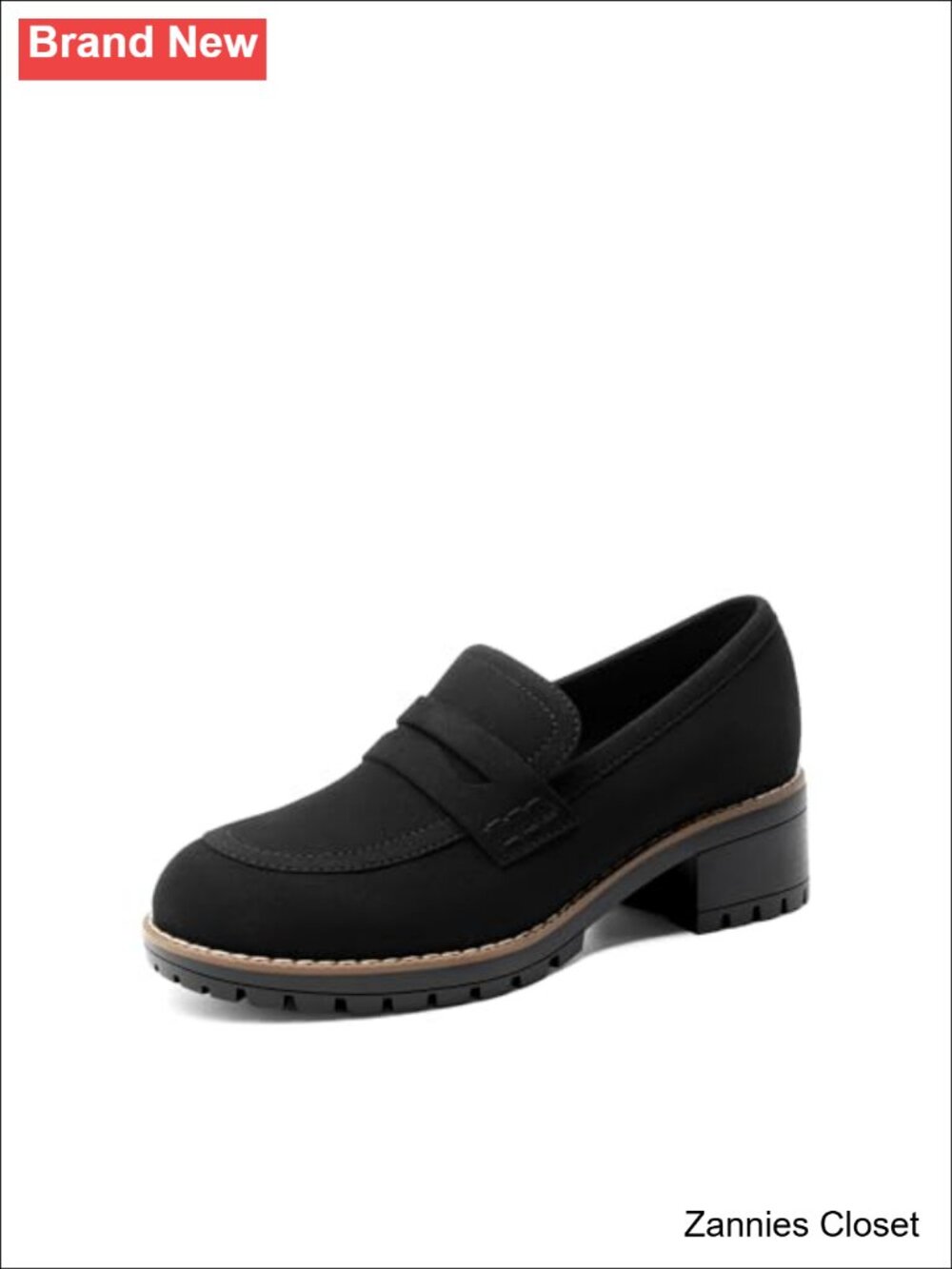 ✨ DREAM PAIRS Women's Penny Chunky Loafers Work Shoes